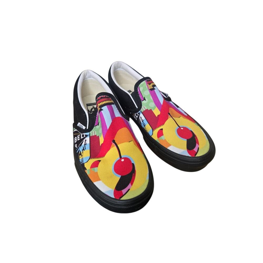 Van's Custom Phase 1 OFF THE WALL slip on 5.5 mens 7.0 women's pop art shoes